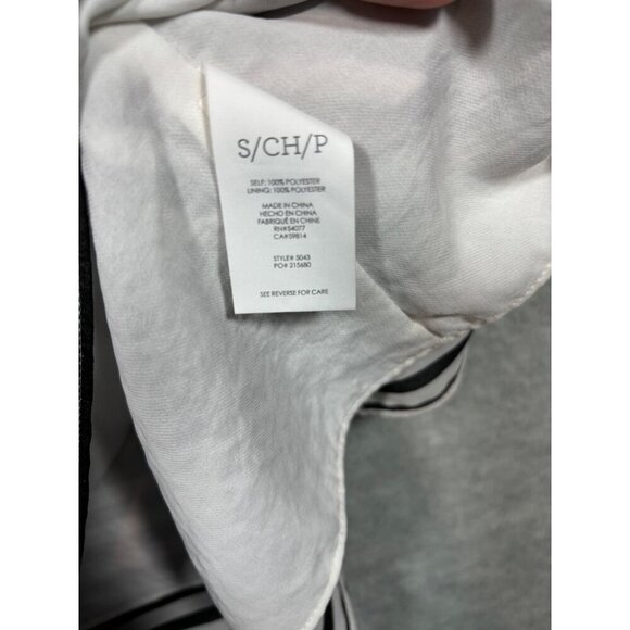 Cabi Women's Striped V-Neck Tank Top Size S Spaghetti Strap Chevron - Picture 3 of 4